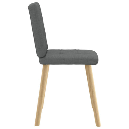 Dining Chairs 6 pcs Dark Gray Fabric