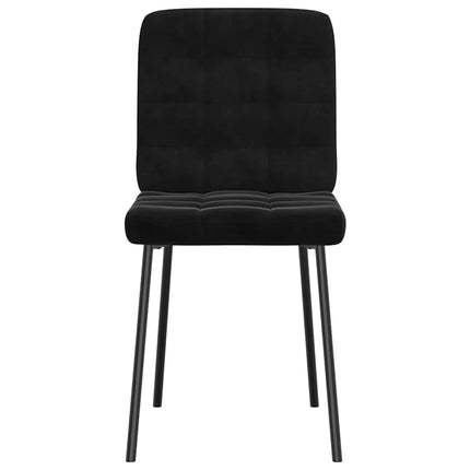 Dining Chairs 6 pcs Black Velvet