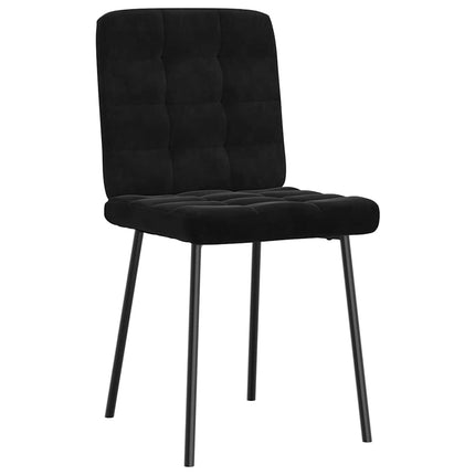 Dining Chairs 6 pcs Black Velvet