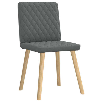 Dining Chairs 6 pcs Dark Gray Fabric