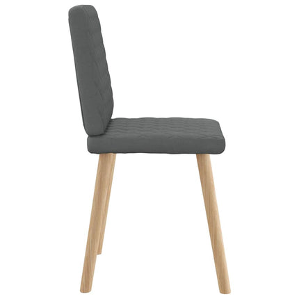 Dining Chairs 6 pcs Dark Gray Fabric