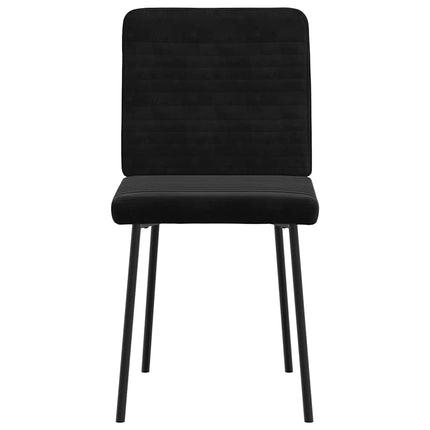 Dining Chairs 6 pcs Black Velvet