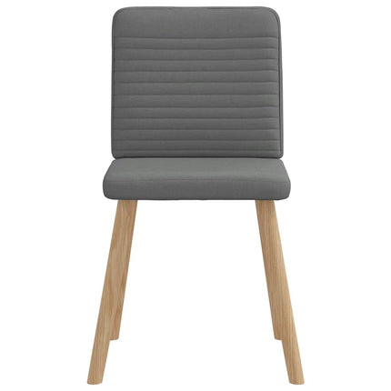 Dining Chairs 6 pcs Dark Gray Fabric