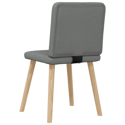 Dining Chairs 6 pcs Dark Gray Fabric