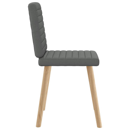 Dining Chairs 6 pcs Dark Gray Fabric