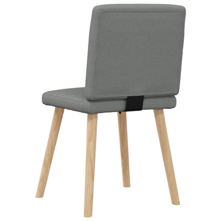 Dining Chairs 6 pcs Dark Gray Fabric