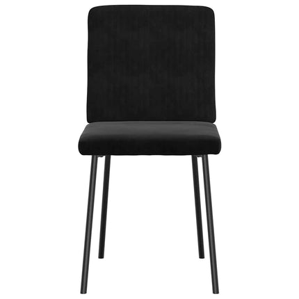 Dining Chairs 6 pcs Black Velvet