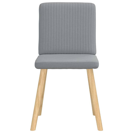 Dining Chairs 6 pcs Light Gray Fabric