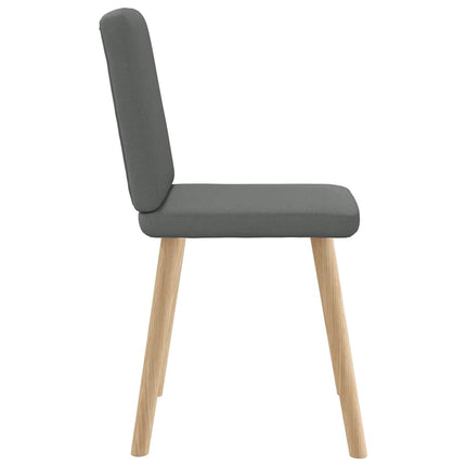 Dining Chairs 6 pcs Dark Gray Fabric