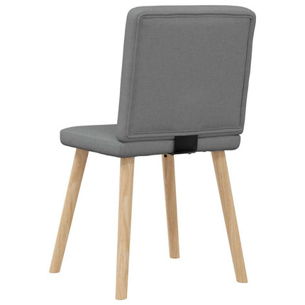 Dining Chairs 6 pcs Dark Gray Fabric