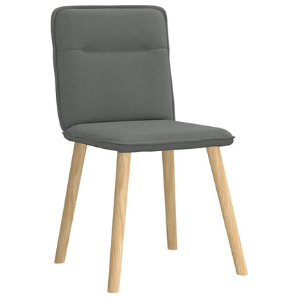 Dining Chairs 6 pcs Dark Gray Fabric