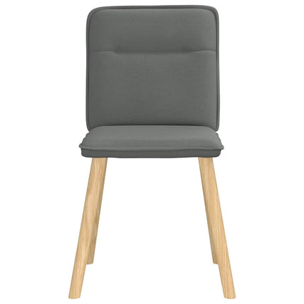 Dining Chairs 6 pcs Dark Gray Fabric