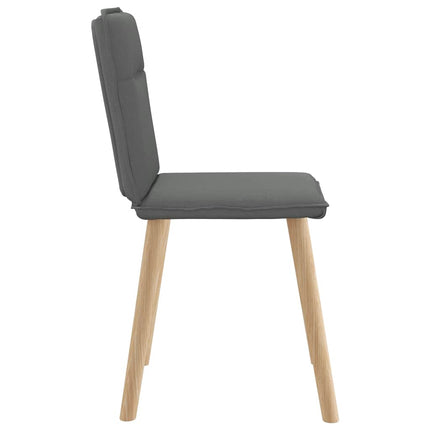 Dining Chairs 6 pcs Dark Gray Fabric