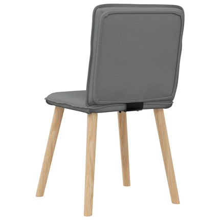 Dining Chairs 6 pcs Dark Gray Fabric