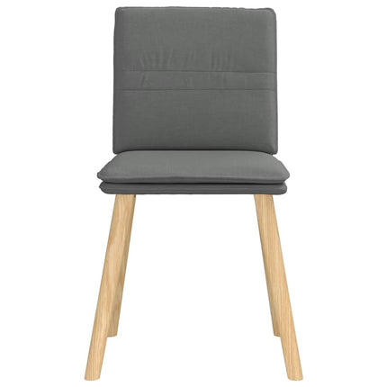 Dining Chairs 6 pcs Dark Gray Fabric
