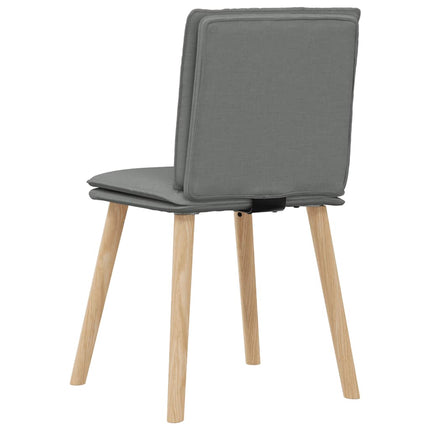 Dining Chairs 6 pcs Dark Gray Fabric