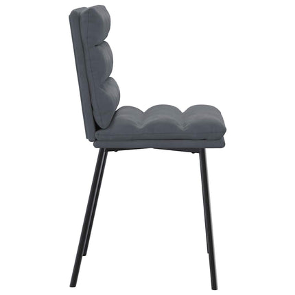Dining Chairs 6 pcs Dark Gray Velvet
