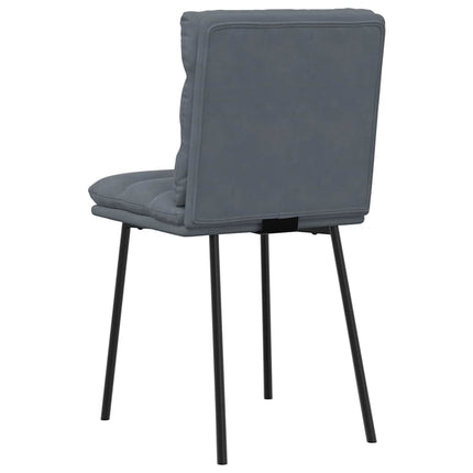 Dining Chairs 6 pcs Dark Gray Velvet