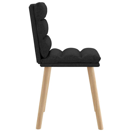 Dining Chairs 6 pcs Black Fabric