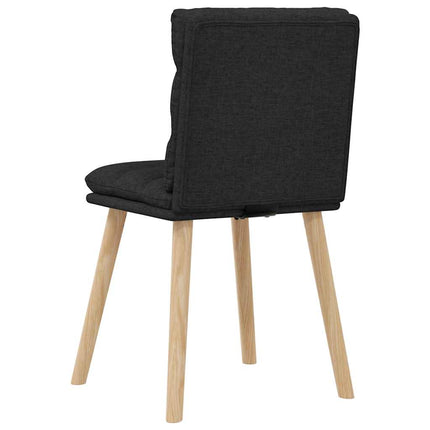 Dining Chairs 6 pcs Black Fabric