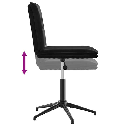 Dining Chairs 6 pcs Black Velvet