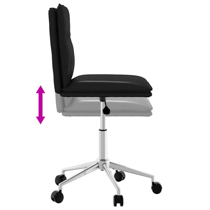 Dining Chairs 6 pcs Black Faux Leather