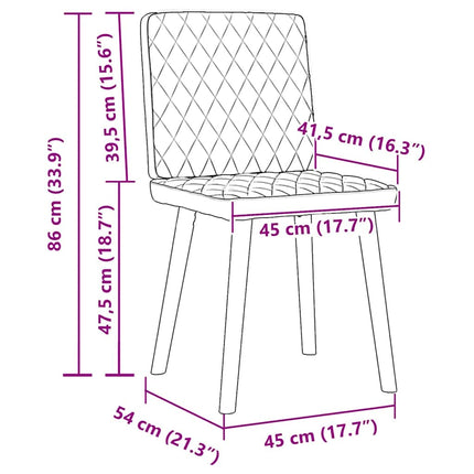 Dining Chairs 2 pcs Dark Gray Fabric
