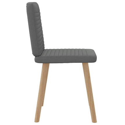 Dining Chairs 2 pcs Dark Gray Fabric