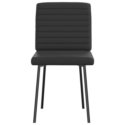 Dining Chairs 2 pcs Black Faux Leather