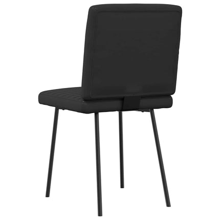 Dining Chairs 2 pcs Black Faux Leather