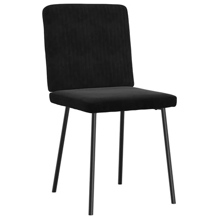 Dining Chairs 2 pcs Black Velvet