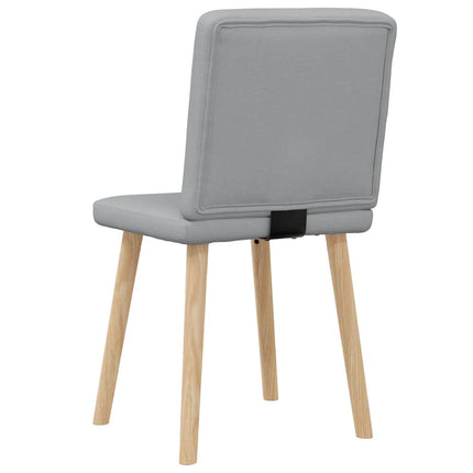 Dining Chairs 2 pcs Light Gray Fabric