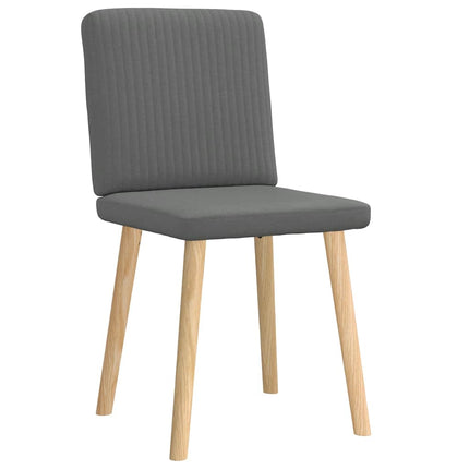 Dining Chairs 2 pcs Dark Gray Fabric