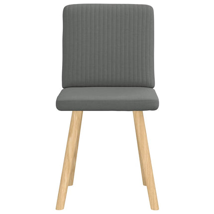 Dining Chairs 2 pcs Dark Gray Fabric