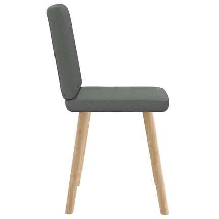 Dining Chairs 2 pcs Dark Gray Fabric
