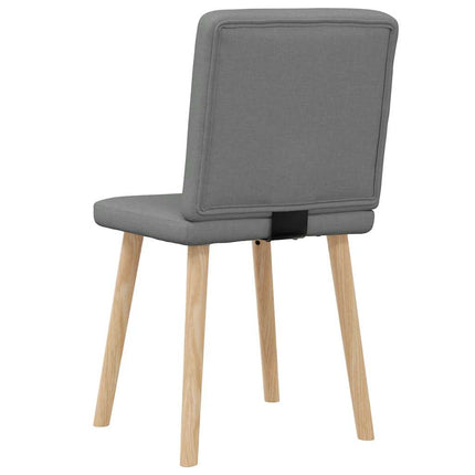 Dining Chairs 2 pcs Dark Gray Fabric