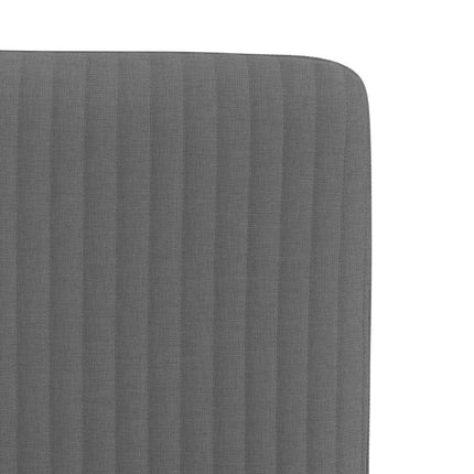 Dining Chairs 2 pcs Dark Gray Fabric
