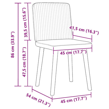 Dining Chairs 2 pcs Dark Gray Fabric