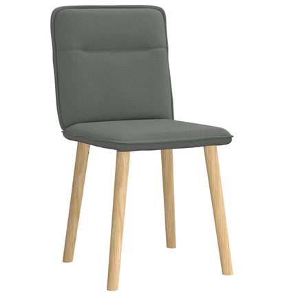 Dining Chairs 2 pcs Dark Gray Fabric
