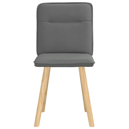 Dining Chairs 2 pcs Dark Gray Fabric