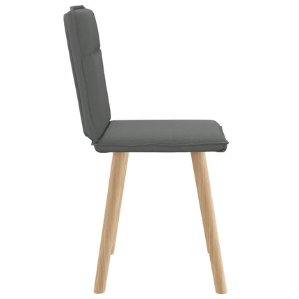 Dining Chairs 2 pcs Dark Gray Fabric
