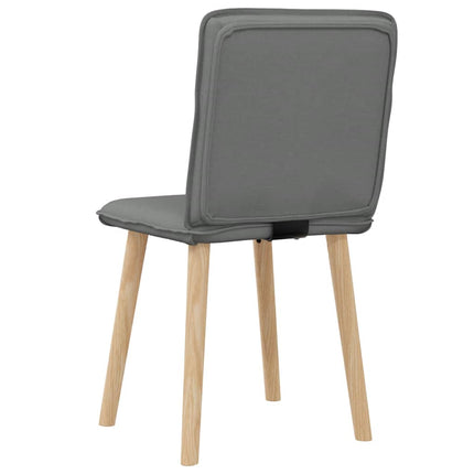 Dining Chairs 2 pcs Dark Gray Fabric