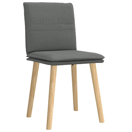 Dining Chairs 2 pcs Dark Gray Fabric