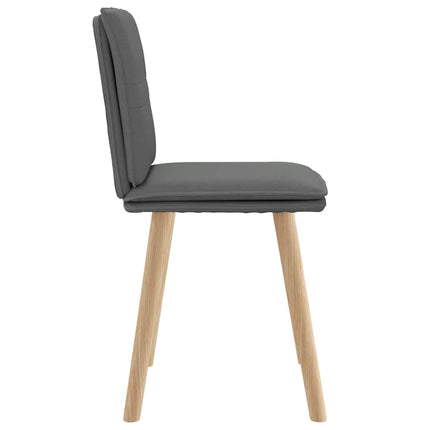Dining Chairs 2 pcs Dark Gray Fabric
