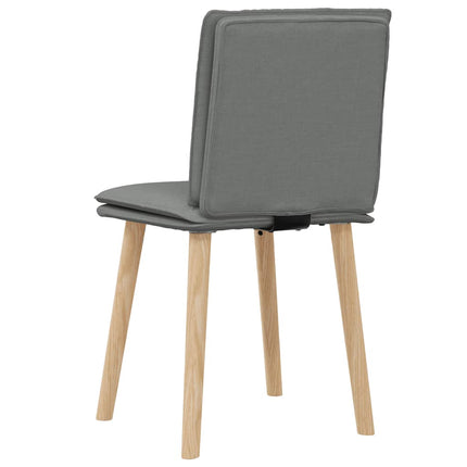 Dining Chairs 2 pcs Dark Gray Fabric
