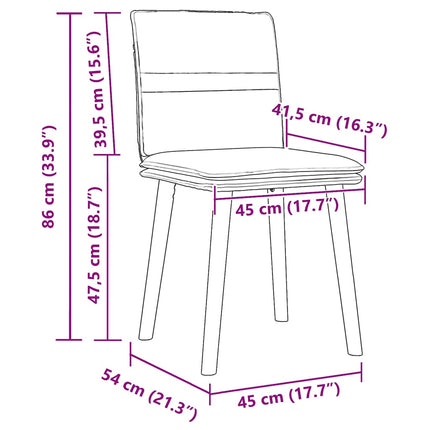 Dining Chairs 2 pcs Dark Gray Fabric