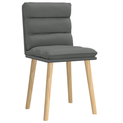 Dining Chairs 2 pcs Dark Gray Fabric