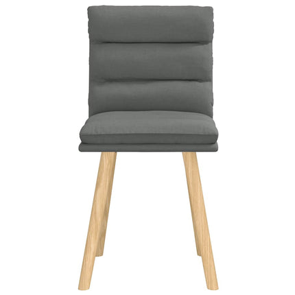 Dining Chairs 2 pcs Dark Gray Fabric