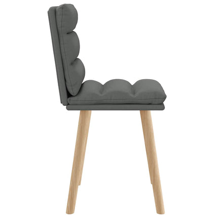 Dining Chairs 2 pcs Dark Gray Fabric