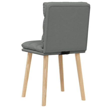 Dining Chairs 2 pcs Dark Gray Fabric